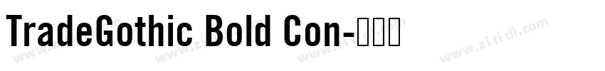 TradeGothic Bold Con字体转换